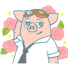 [LINEスタンプ] Lifehacker - Johnny the Hong Kong pigの画像（メイン）