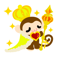 [LINEスタンプ] 可愛いお猿さんスタンプ 3の画像（メイン）