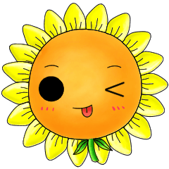 [LINEスタンプ] I'm Mr. Sunflower