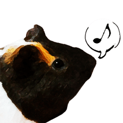 [LINEスタンプ] ごきげんモルモット♪