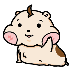 [LINEスタンプ] Small hamster-Pineapple