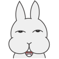 [LINEスタンプ] Mr. Bunny Laugh- First appearance