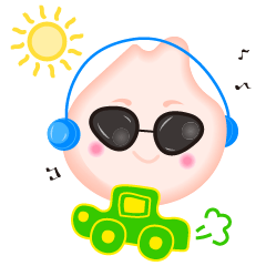 [LINEスタンプ] Blue baby-Start！
