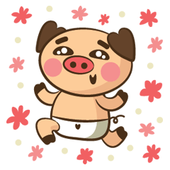 [LINEスタンプ] Cute Lil' Piggy