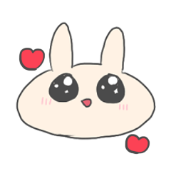 [LINEスタンプ] うさちゃんフェイス