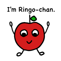 [LINEスタンプ] An apple a day！