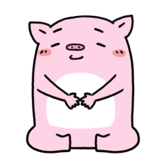 [LINEスタンプ] poppet piggy