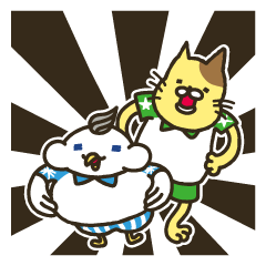 [LINEスタンプ] ダーツァー！ ピィルとニャール