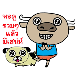 [LINEスタンプ] nong-buff and look-chin