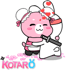 [LINEスタンプ] Kotaro Rabbit Ninja2の画像（メイン）