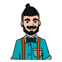 [LINEスタンプ] Hipster Hacker