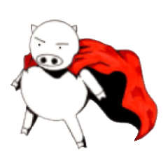 [LINEスタンプ] ぼーっとしたブタ