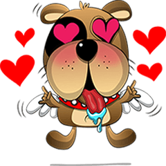 [LINEスタンプ] Bubu lazy dog