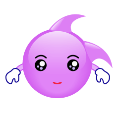 [LINEスタンプ] purple bubble life