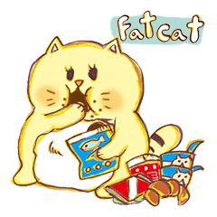 [LINEスタンプ] Fat cat.Part1.