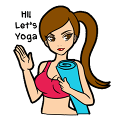 [LINEスタンプ] Lala and her yoga life