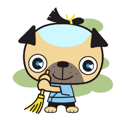 [LINEスタンプ] お江戸パグ丸