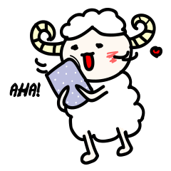 [LINEスタンプ] lucky sheep's daily life