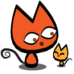 [LINEスタンプ] Orange kitten