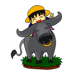 [LINEスタンプ] バフ＆ボーイ