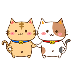 [LINEスタンプ] ミケとトラの日常