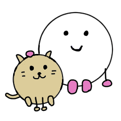 [LINEスタンプ] まる丸の、丸い生活