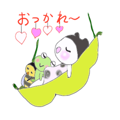 [LINEスタンプ] ネコと花のテーマ