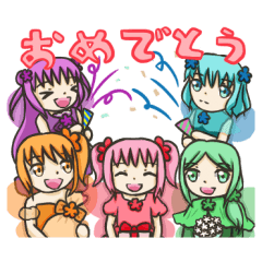 [LINEスタンプ] フラワーフェアリーガールズ