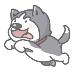 [LINEスタンプ] Husky's daily life