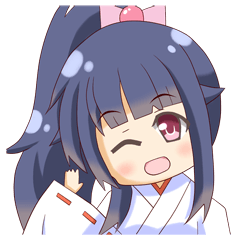 [LINEスタンプ] 巫女の一日。