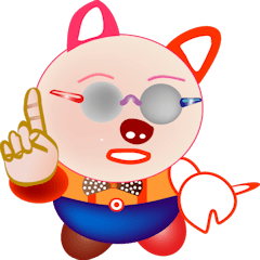 [LINEスタンプ] Pig-chan Sunglasses