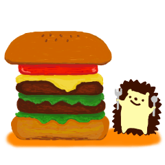 [LINEスタンプ] ハリネズミ ハリル バージョン3