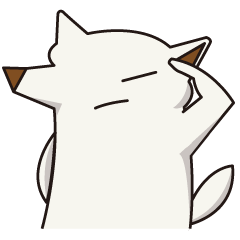 [LINEスタンプ] シロイヌくん