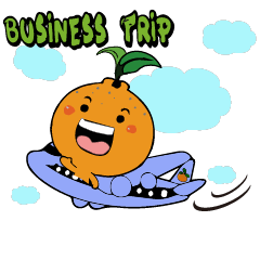 [LINEスタンプ] Naughty Orange