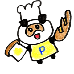 [LINEスタンプ] パン屋のパンちゃん