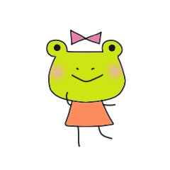 [LINEスタンプ] 蛙のかんちゃんの画像（メイン）