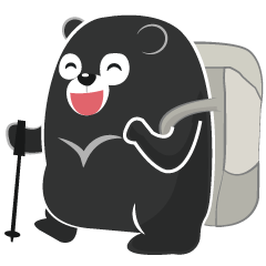 [LINEスタンプ] The Taiwan Bear Love Mountain Hiking