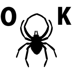 [LINEスタンプ] 動く恐怖蜘蛛の逆襲
