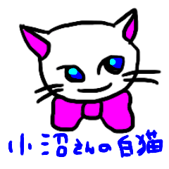 [LINEスタンプ] 小沼さん家の白猫ちゃん