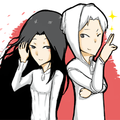 [LINEスタンプ] Hantu Rupawan: Pocong ＆ Kuntilanak 