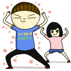 [LINEスタンプ] LIYEN＆ROUSYUAN