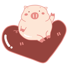 [LINEスタンプ] My Cute Lovely Pig, Sixth storyの画像（メイン）