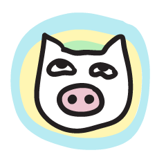 [LINEスタンプ] Ghost Pig