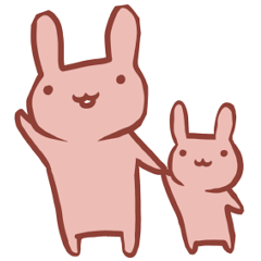 [LINEスタンプ] うさばにのいちにち