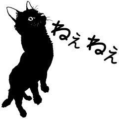 [LINEスタンプ] 黒猫のチャコ