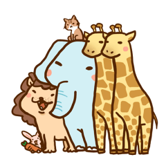 [LINEスタンプ] わたしたちの動物園