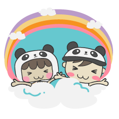 [LINEスタンプ] Missy Pandy and her Honey Panda Ver.2 