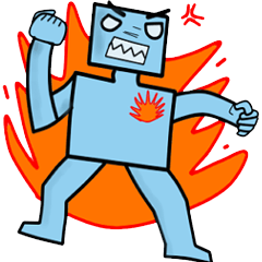 [LINEスタンプ] bluerobot 