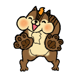 [LINEスタンプ] Lovely squirrels