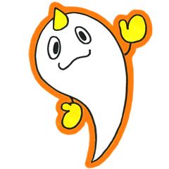 [LINEスタンプ] おにおにおばけ君